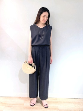 「NOLLEY’S Sophi（ノーリーズソフィ）のアイテム（アクセサリー）」を使った、Itaniさん（レディース・163cm）の夏コーディネート