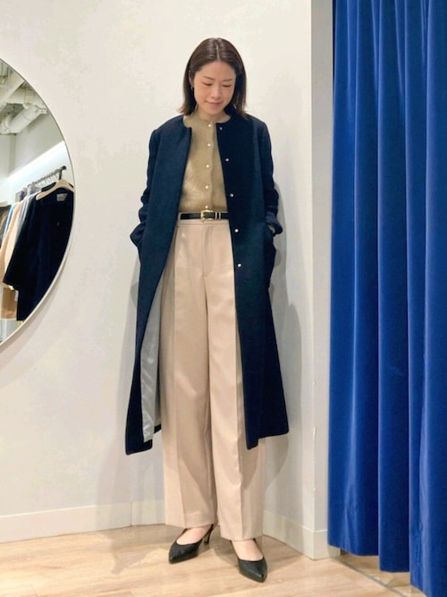 ノーリーズソフィー阪急三番街店Itaniさんのノーカラーコートを使った