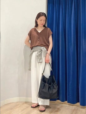 「NOLLEY’S（ノーリーズ）のアイテム」を使った、Itaniさん（骨格ウェーブ・レディース・163cm）の夏コーディネート