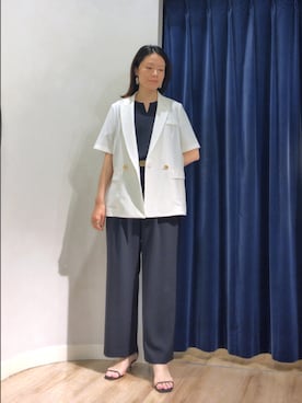 「NOLLEY’S（ノーリーズ）のアイテム」を使った、Itaniさん（レディース・163cm）の夏コーディネート