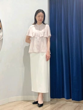「NOLLEY’S Sophi（ノーリーズソフィ）のアイテム」を使った、Itaniさん（骨格ウェーブ・レディース・163cm）の夏コーディネート