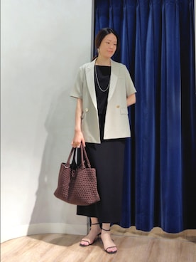 「アイテム（チャーム）」を使った、Itaniさん（レディース・163cm）の夏コーディネート