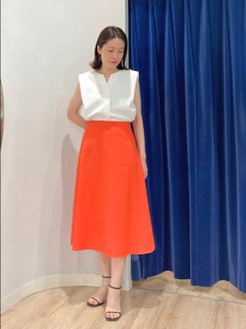 「NOLLEY’S Sophi（ノーリーズソフィ）のアイテム」を使った、Itaniさん（レディース・163cm）の夏コーディネート