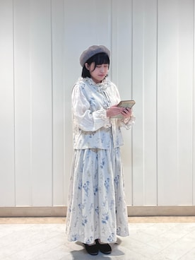 「TSUHARU by Samansa Mos2（ツハルバイサマンサモスモス）のアイテム（ベスト）」を使った、しまさん（レディース・153cm）の秋コーディネート