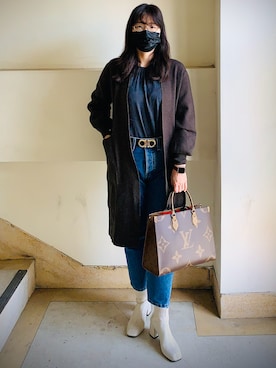 「rag & bone（ラグアンドボーン）のアイテム（パンツ）」を使った、adagioleさん（レディース・165cm）の冬コーディネート