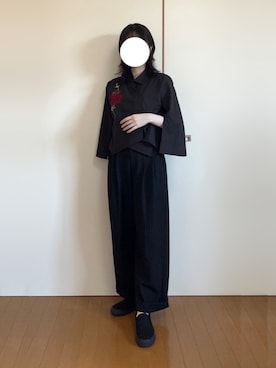 「アイテム（スリッポン）」を使った、ひつじさん（レディース・154cm）の秋コーディネート