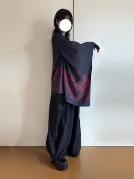 「アイテム（カーゴパンツ）」を使った、ひつじさん（レディース・154cm）の秋コーディネート