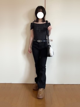 「グランジ」｜ひつじさん（レディース・154cm）の秋コーディネート