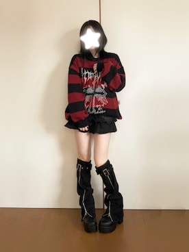 「YOSUKE（ヨースケ）のアイテム」を使った、ひつじさん（レディース・154cm）の冬コーディネート