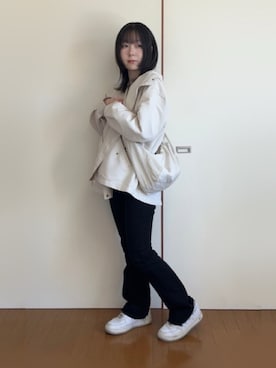 「アイテム（ジャケット/アウター）」を使った、ひつじさん（レディース・154cm・20代）の秋コーディネート
