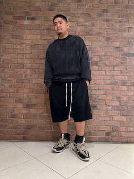 「アイテム（ニット/セーター）」を使った、ryuki aotoさん（メンズ・169cm）の秋コーディネート