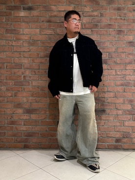 「アイテム（デニムジャケット）」を使った、ryuki aotoさん（メンズ・169cm）の秋コーディネート
