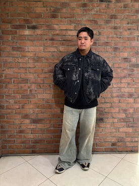「アイテム（デニムジャケット）」を使った、ryuki aotoさん（メンズ・169cm）の秋コーディネート
