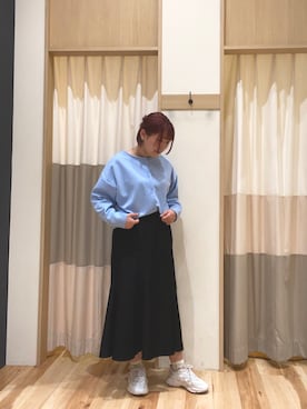 「blue」｜「アイテム（タンクトップ）」を使った、しげさん（レディース・163cm）の春コーディネート