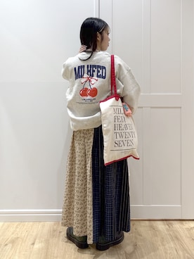 「MILKFED.（ミルクフェド）のアイテム」を使った、SAKI 🍣さん（レディース・151cm）の冬コーディネート