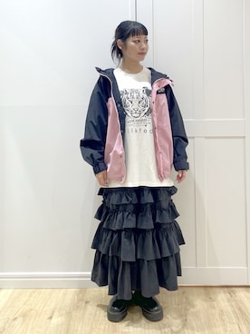 「アイテム（マウンテンパーカー）」を使った、SAKI 🍣さん（レディース・151cm）の秋コーディネート