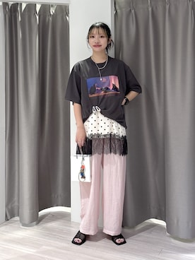 「ROSE BUD（ローズバッド）のアイテム」を使った、SAKI 🍣さん（レディース・151cm）の夏コーディネート