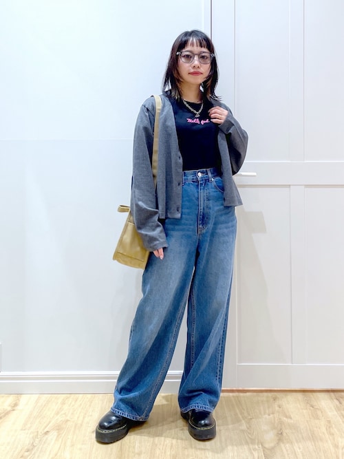 ミルクフェド　MILKFED.　カーディガン　ハート　ブラック HEART ELBOW CARDIGAN（カーディガン/ボレロ）｜MILKFED