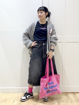 「アイテム（キーホルダー）」を使った、SAKI 🍣さん（レディース・151cm）の秋コーディネート