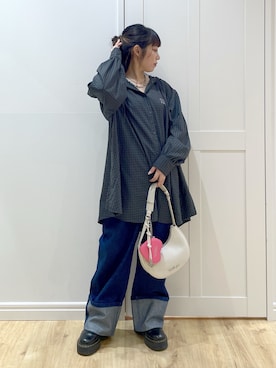 「アイテム（ポーチ）」を使った、SAKI 🍣さん（レディース・151cm）の夏コーディネート