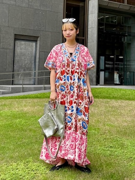 「HLAADA（フラーダ）のアイテム」を使った、SAKI 🍣さん（レディース・151cm）の夏コーディネート