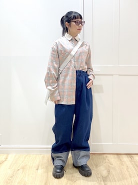 「X-girl（エックスガール）のアイテム」を使った、SAKI 🍣さん（レディース・151cm）の秋コーディネート