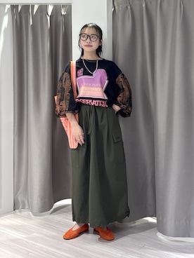 「THOUSAND MILE（サウザンドマイル）のアイテム」を使った、SAKI 🍣さん（レディース・151cm）の夏コーディネート