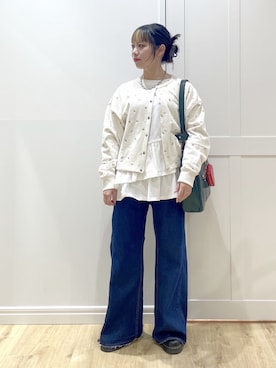 「アイテム（ポーチ）」を使った、SAKI 🍣さん（レディース・151cm）の冬コーディネート