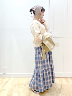 「アイテム（ニットキャップ/ビーニー）」を使った、SAKI 🍣さん（レディース・151cm）の春コーディネート