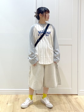 SAKI 🍣さん（骨格ストレート・レディース・151cm）の秋コーディネート