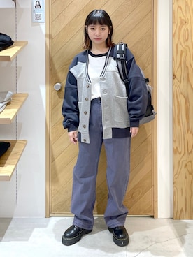 「Dr. Martens（ドクターマーチン）のDr.Martens ドクターマーチン クアッド レトロ 2976 クアッド / QUAD RETRO 2976 QUAD (BLACK POLISHED SMOOTH) 24687001（ブーツ）」を使った、SAKI 🍣さん（レディース・151cm）の冬コーディネート