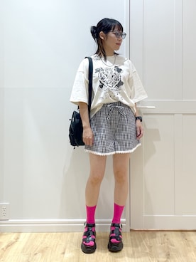 「アイテム（キーホルダー）」を使った、SAKI 🍣さん（レディース・151cm）の夏コーディネート