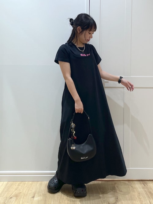 ワンピース [Cest Moidew] Ribbon embroidery camisole dress cgu24890m_midnight_front2.jpg