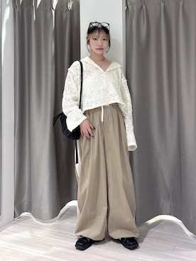 「OLEND（オレンド）のアイテム（バッグ）」を使った、SAKI 🍣さん（レディース・151cm）の秋コーディネート