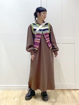 「アイテム（キーホルダー）」を使った、SAKI 🍣さん（レディース・151cm）の秋コーディネート