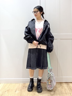 SAKI 🍣さん（レディース・151cm）の春コーディネート