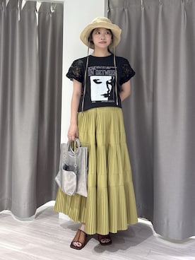 「ROSE BUD（ローズバッド）のアイテム」を使った、SAKI 🍣さん（レディース・151cm）の夏コーディネート