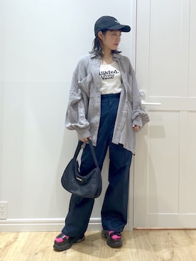 「EVRIS（エヴリス）のアイテム（サンダル）」を使った、SAKI 🍣さん（骨格ストレート・レディース・151cm）の夏コーディネート