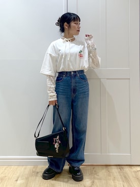 「アイテム（キーホルダー）」を使った、SAKI 🍣さん（レディース・151cm）の夏コーディネート