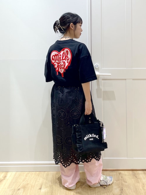 セール】MELTY HEART FOAM PRINT WIDE S/S TEE（Tシャツ/カットソー