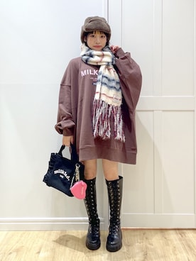 「アイテム（ポーチ）」を使った、SAKI 🍣さん（レディース・151cm）の秋コーディネート