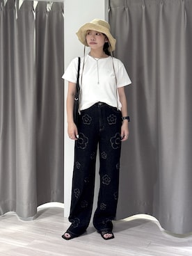 「ROSE BUD（ローズバッド）のアイテム」を使った、SAKI 🍣さん（レディース・151cm）の夏コーディネート