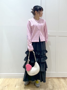 「アイテム（ポーチ）」を使った、SAKI 🍣さん（レディース・151cm）の秋コーディネート