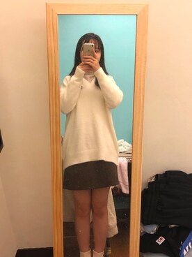 「毛衣」｜carolinecyc20さん（レディース・160cm）の夏コーディネート