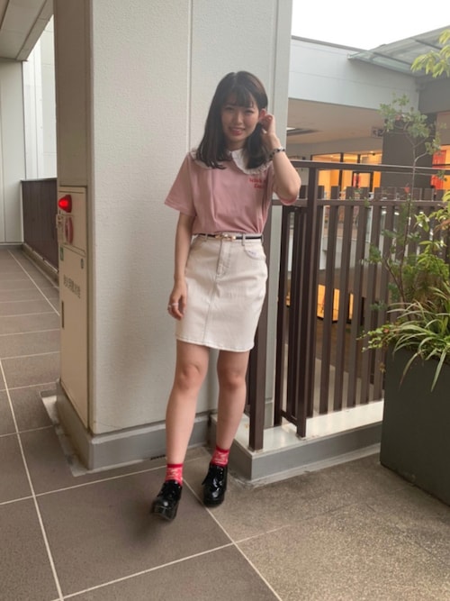 Kuro Wegoのデニムスカートを使ったコーディネート Wear