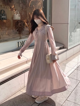 「H&M（エイチ・アンド・エム）のアイテム（スニーカー）」を使った、かはち.さん（レディース・157cm）の春コーディネート