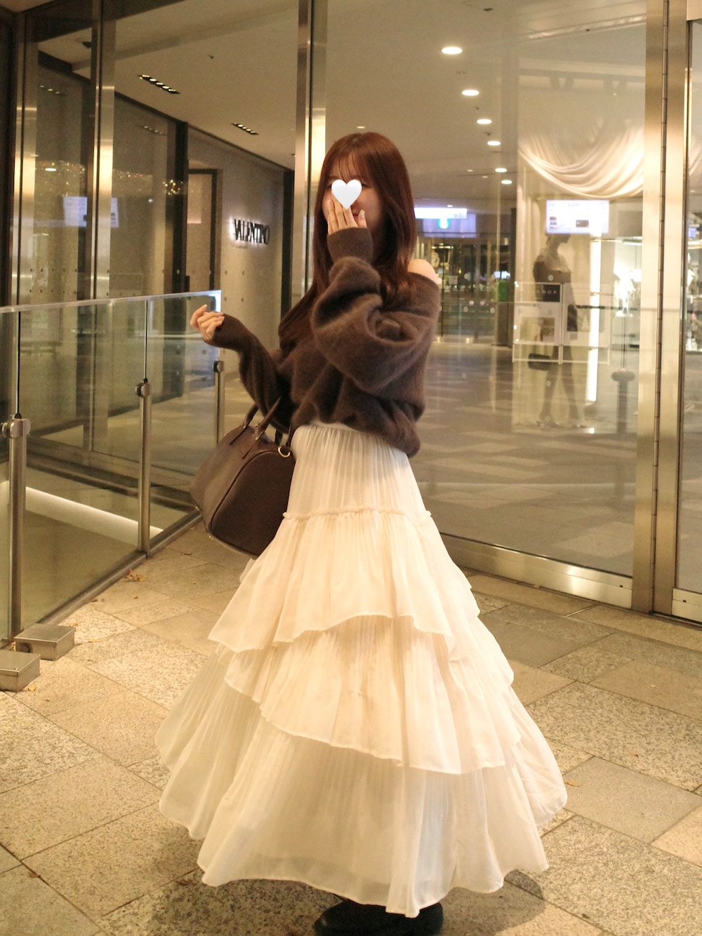 美品】FRAY I.D フレイアイディー カシミヤオフショルニット