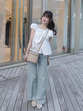 「アイテム（サンダル）」を使った、かはち.さん（レディース・157cm）の夏コーディネート