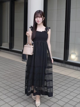 「アイテム（サンダル）」を使った、かはち.さん（レディース・157cm）の夏コーディネート
