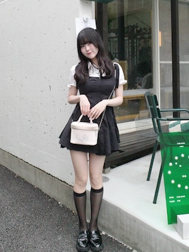 「RiLi（リリ）のアイテム」を使った、佐藤Kaha(かはち.)さん（レディース・157cm）の夏コーディネート